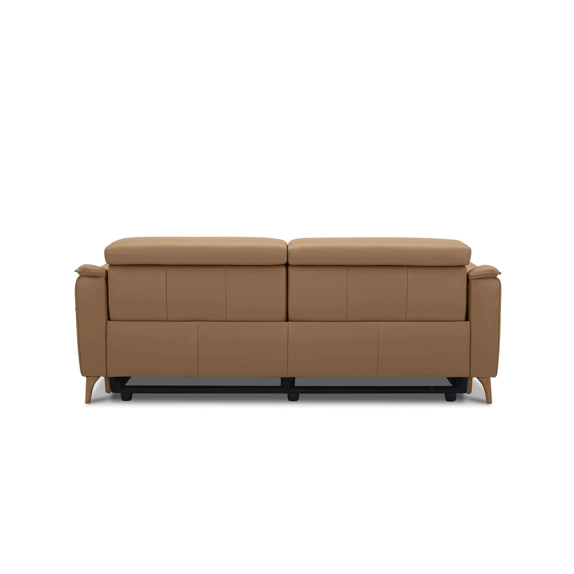 Inala Electric Powered 2.5 Seater Genuine Leather Recliner Couch - Lat