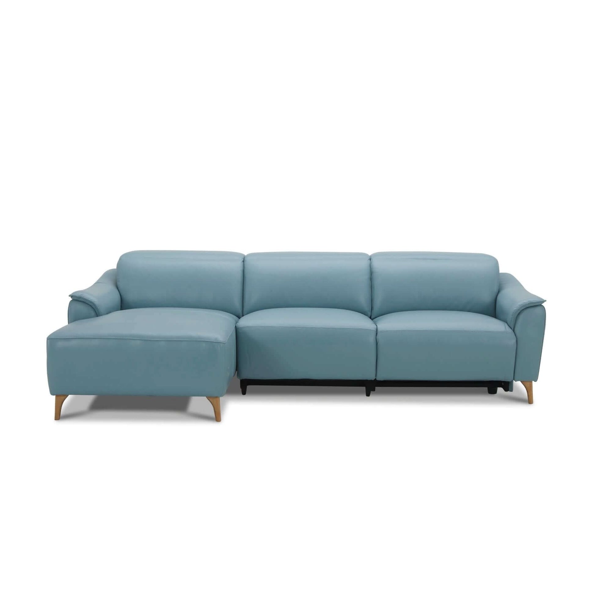 Inala 2 Seater Genuine Leather Sofa Lounge Electric Powered Recliner L