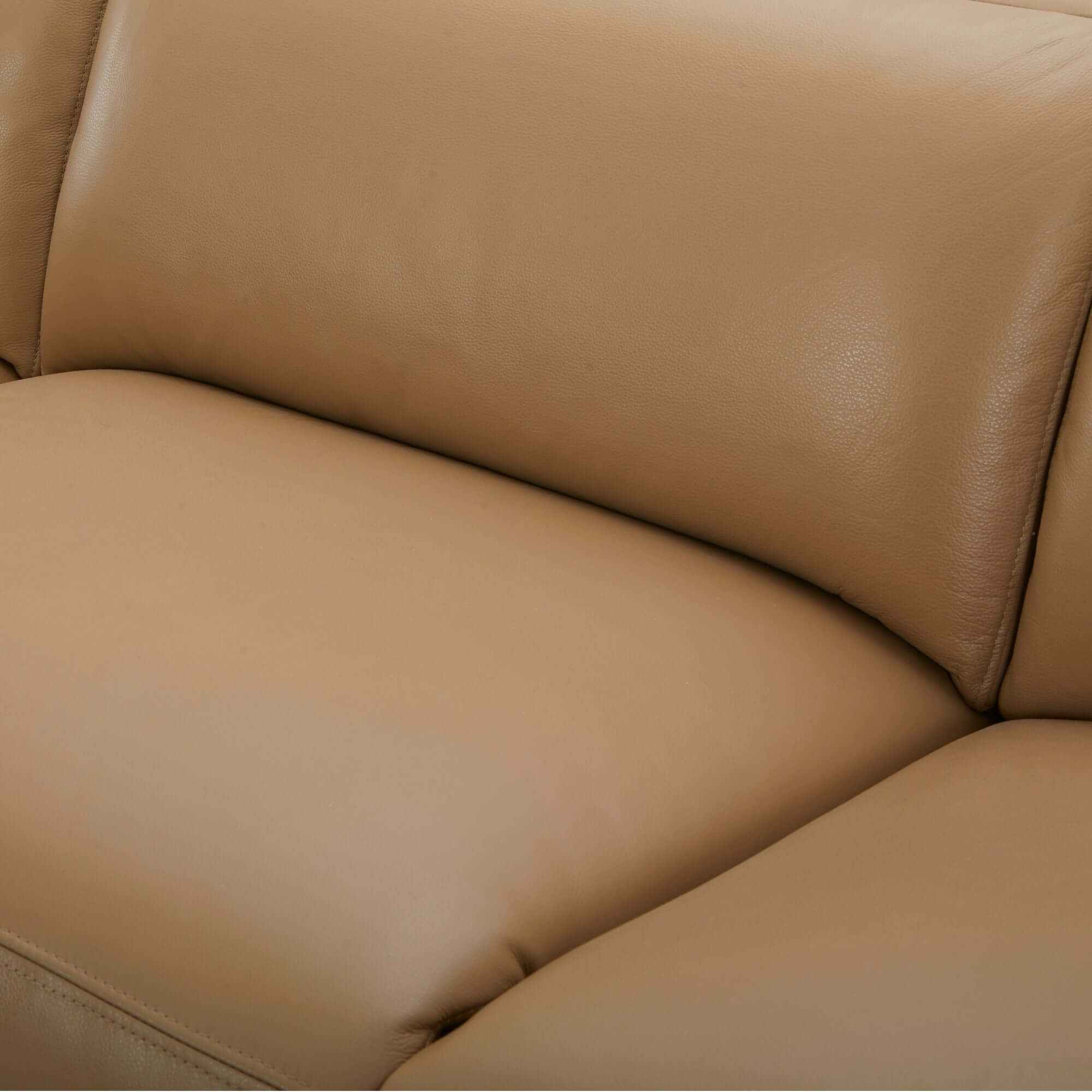 Inala 2 Seater Leather Recliner Sofa Electric Powered LHF Chaise - Lat