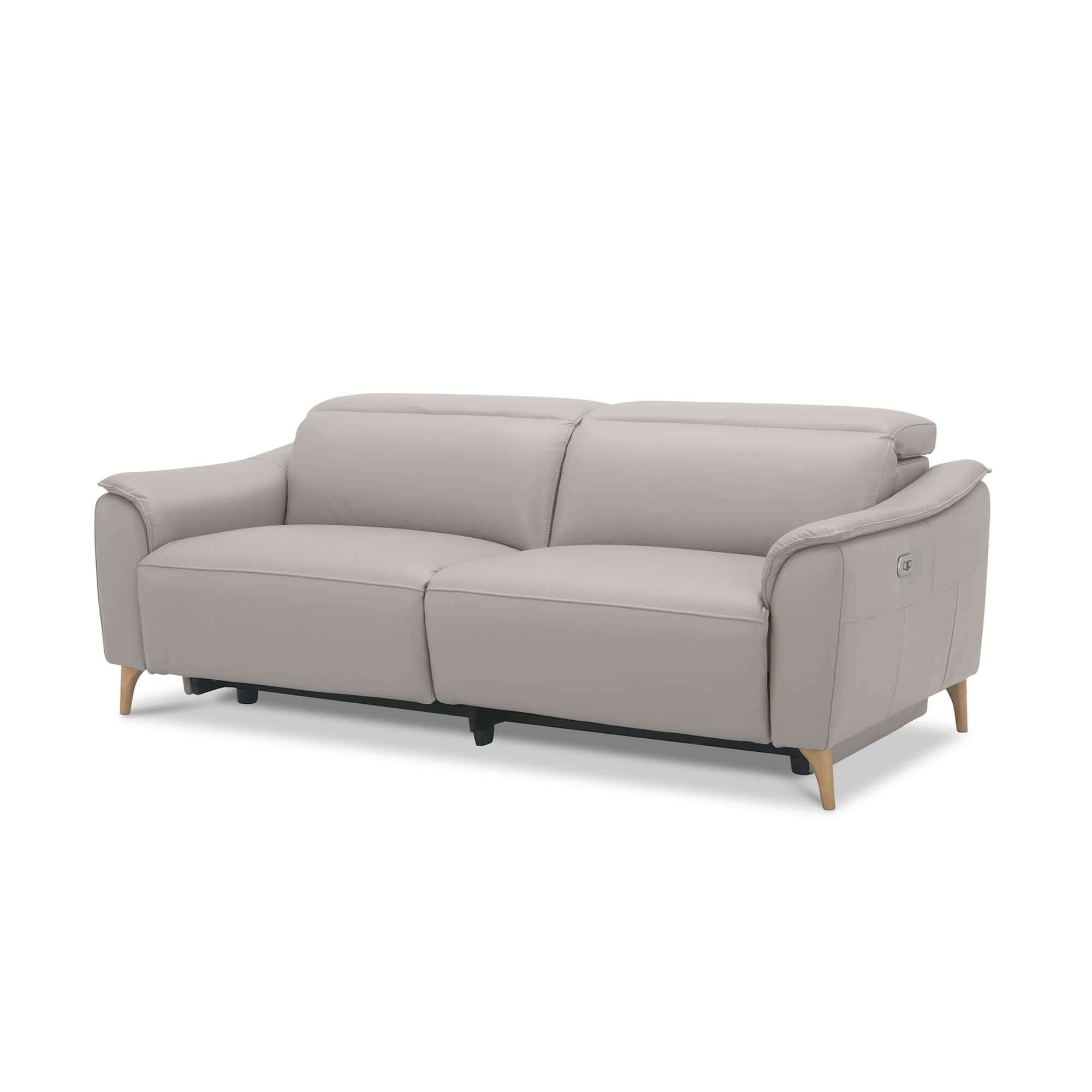 Inala 2.5 Seater Genuine Leather Electric Powered Modern Recliner Sofa