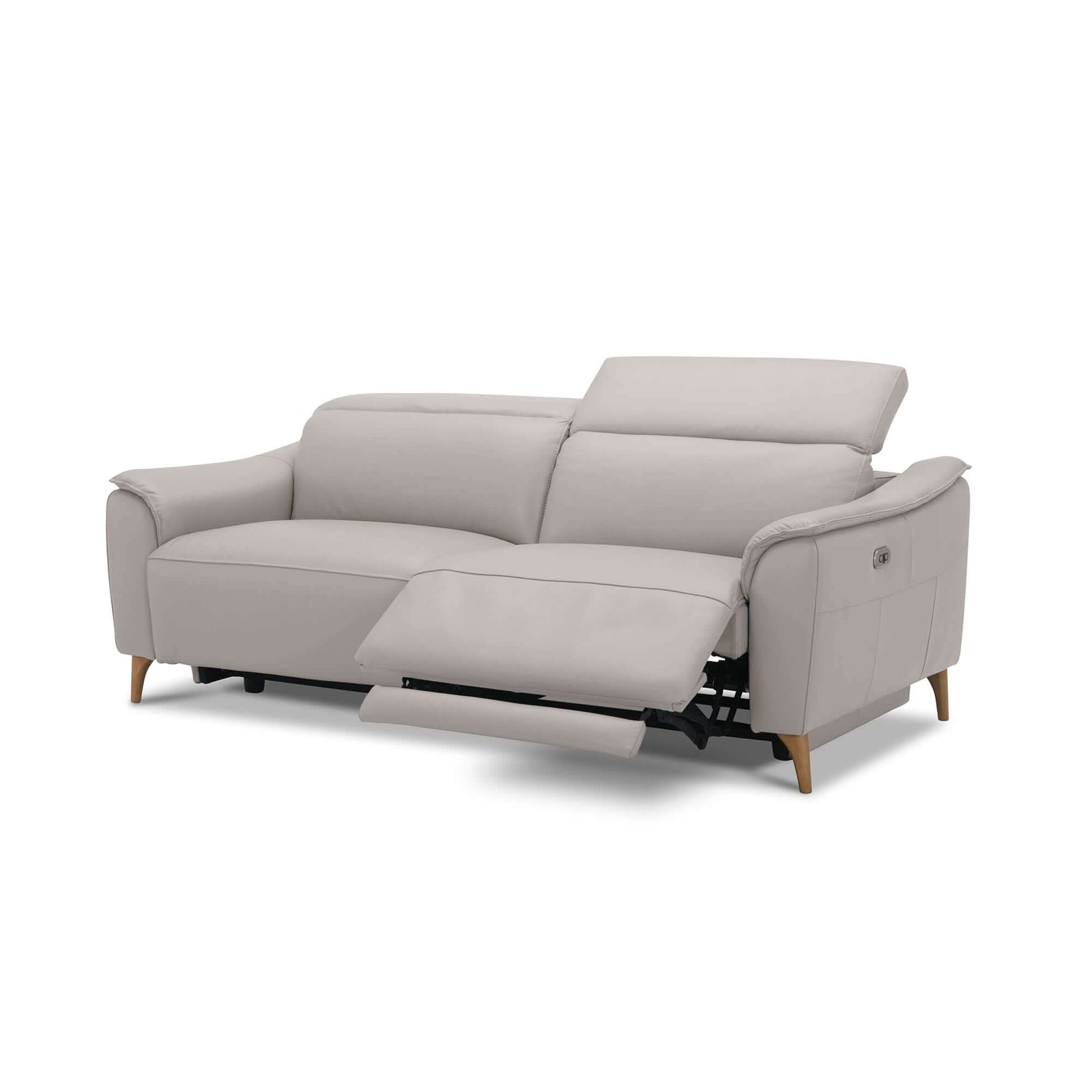 Inala 2.5 Seater Genuine Leather Electric Powered Modern Recliner Sofa