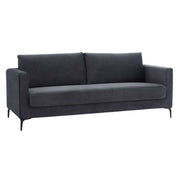 McKinley Fabric Upholstered 3 Seater Charcoal Sofa