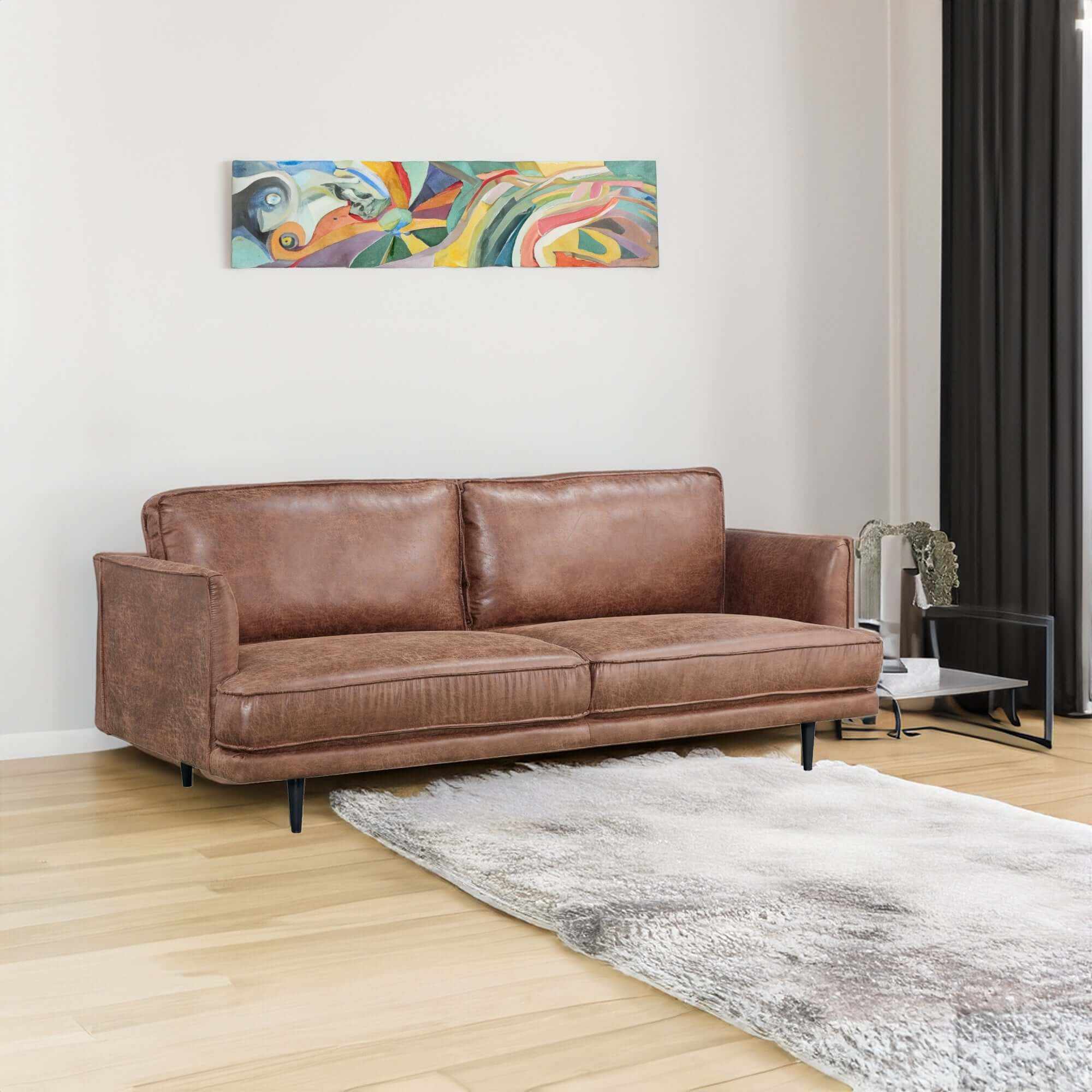 Rosie 2 + 3 Seater Mid Century Sofa Set Fabric Upholstered Lounge