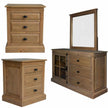 Bedside Dresser & Mirror Set 