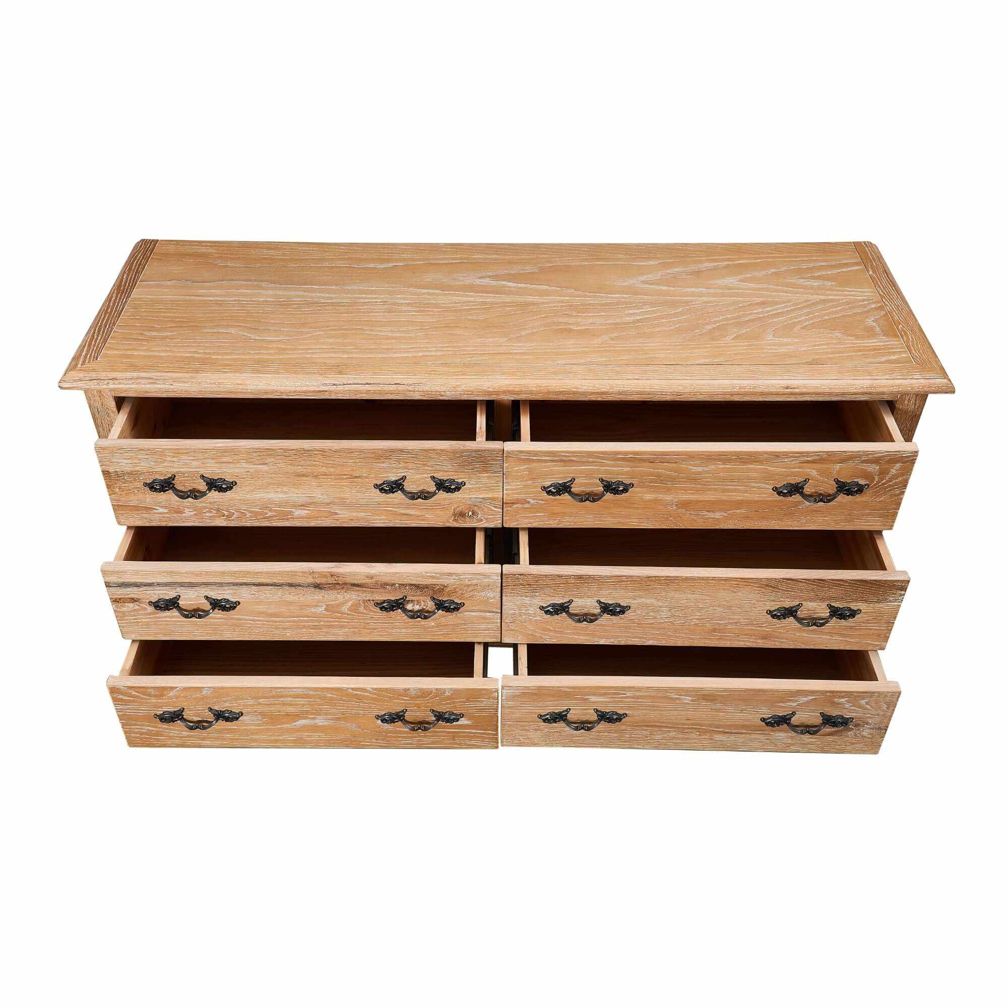 oak dresser 6 drawer