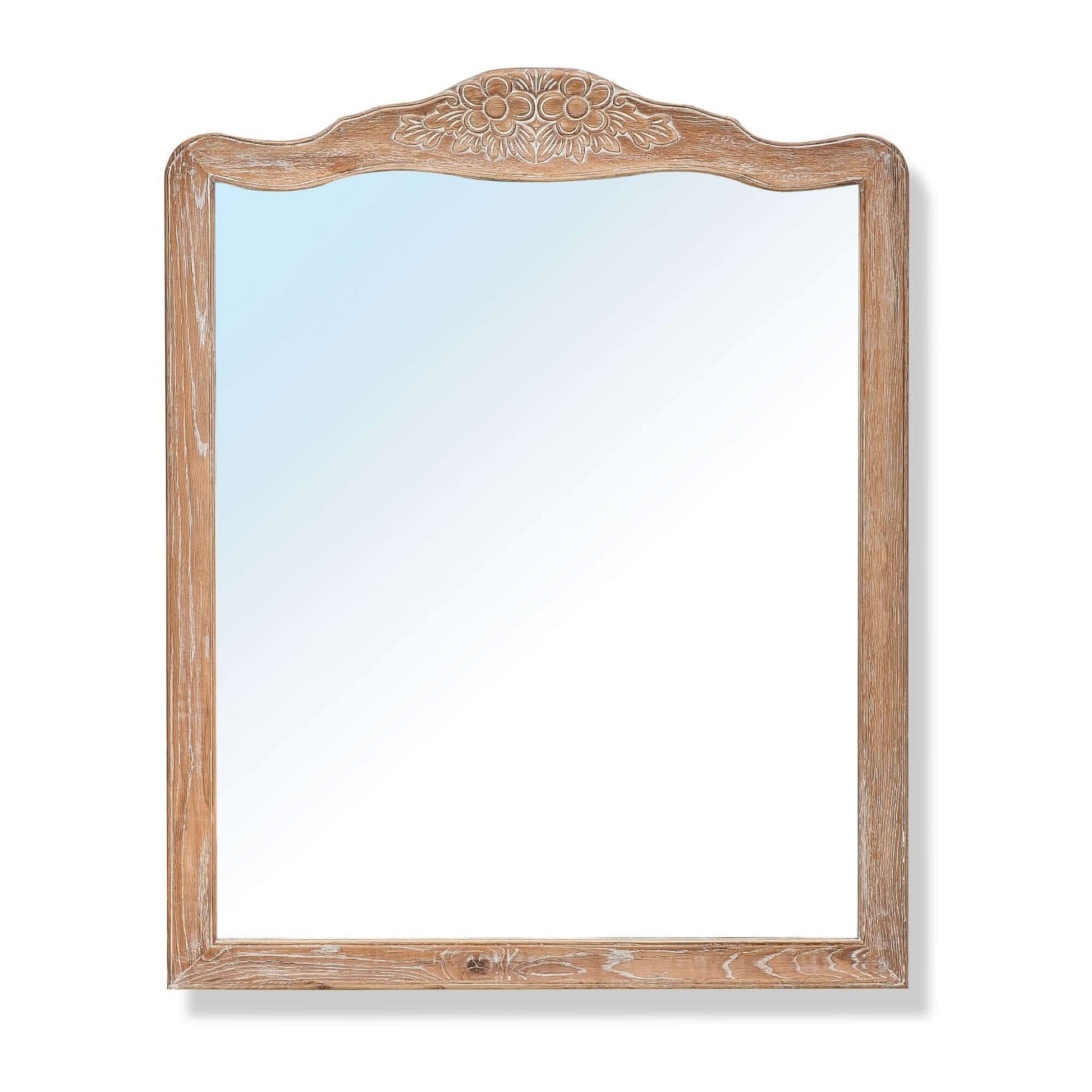 Bali 6 Drawers Mirror Dresser Set - Oak