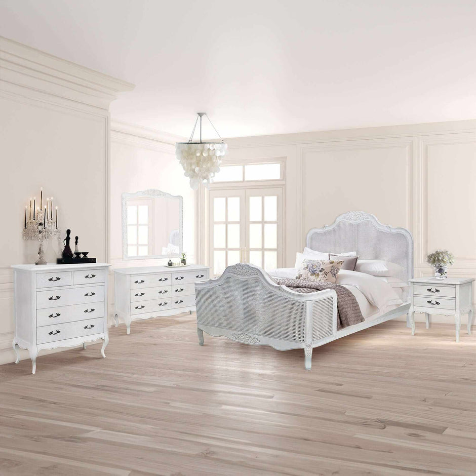 Queen Bed White