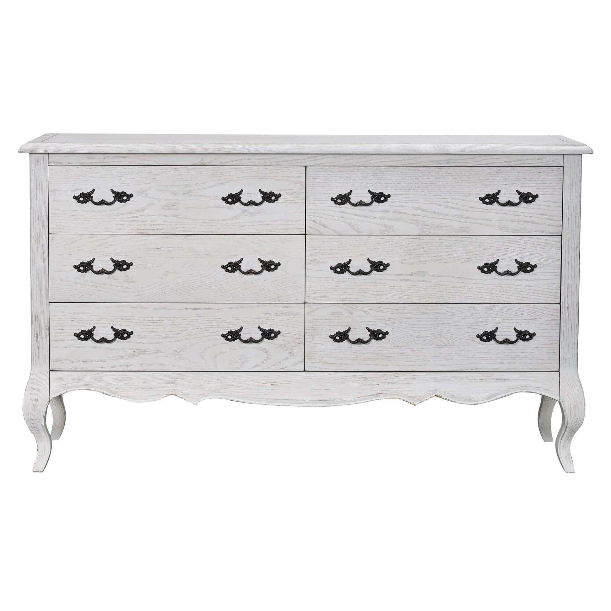 Alice 4pc Mirror Dresser And Bedside White