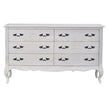 6 drawer white cabinet