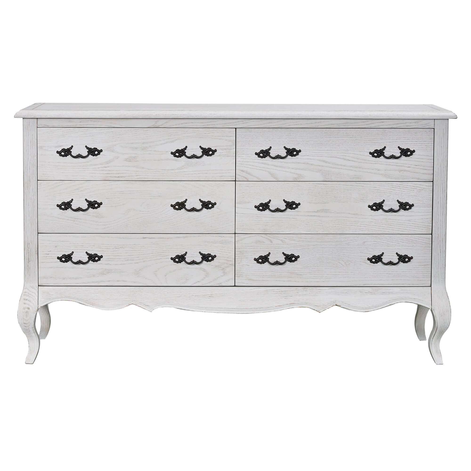 6 drawer white cabinet