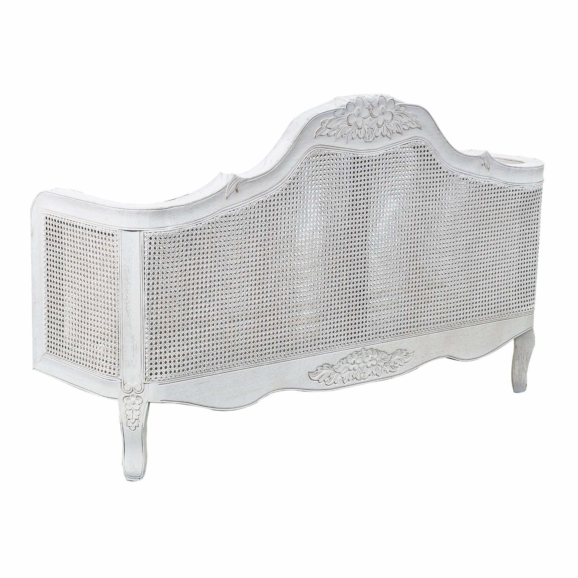 Alice 5pc Rattan Bedroom Furniture Package King Bed Suite White