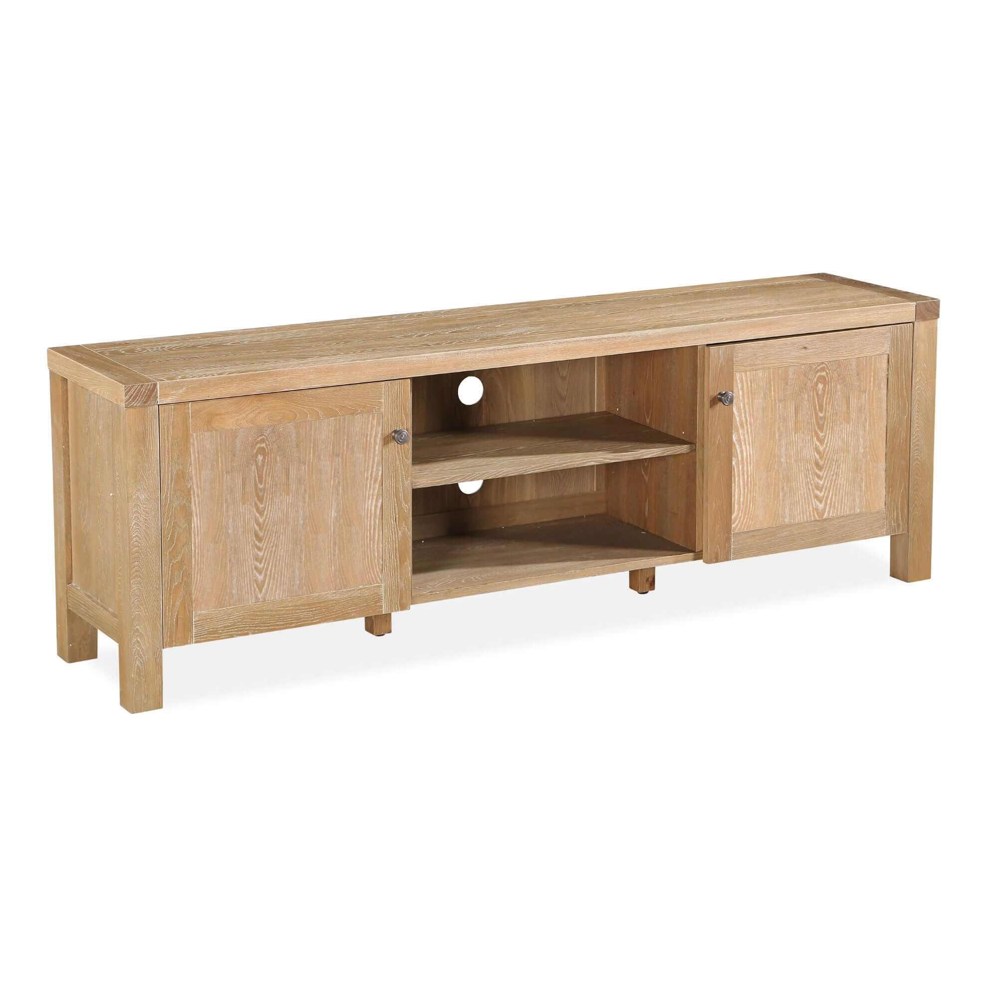 Woodland 140cm 2 Door TV Cabinet - Natural