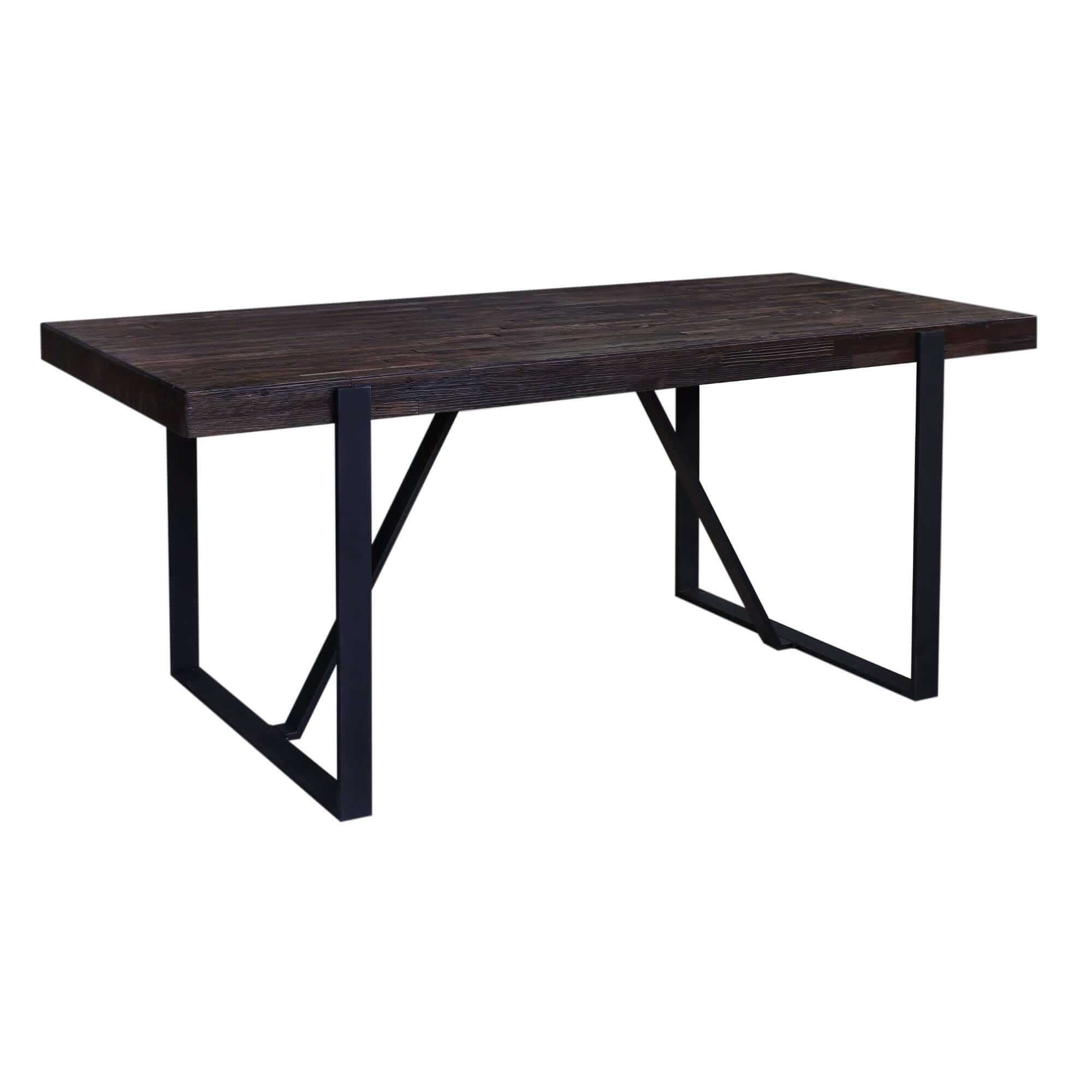 Rustica 240cm Modern Dining Table 6 Seater - Black