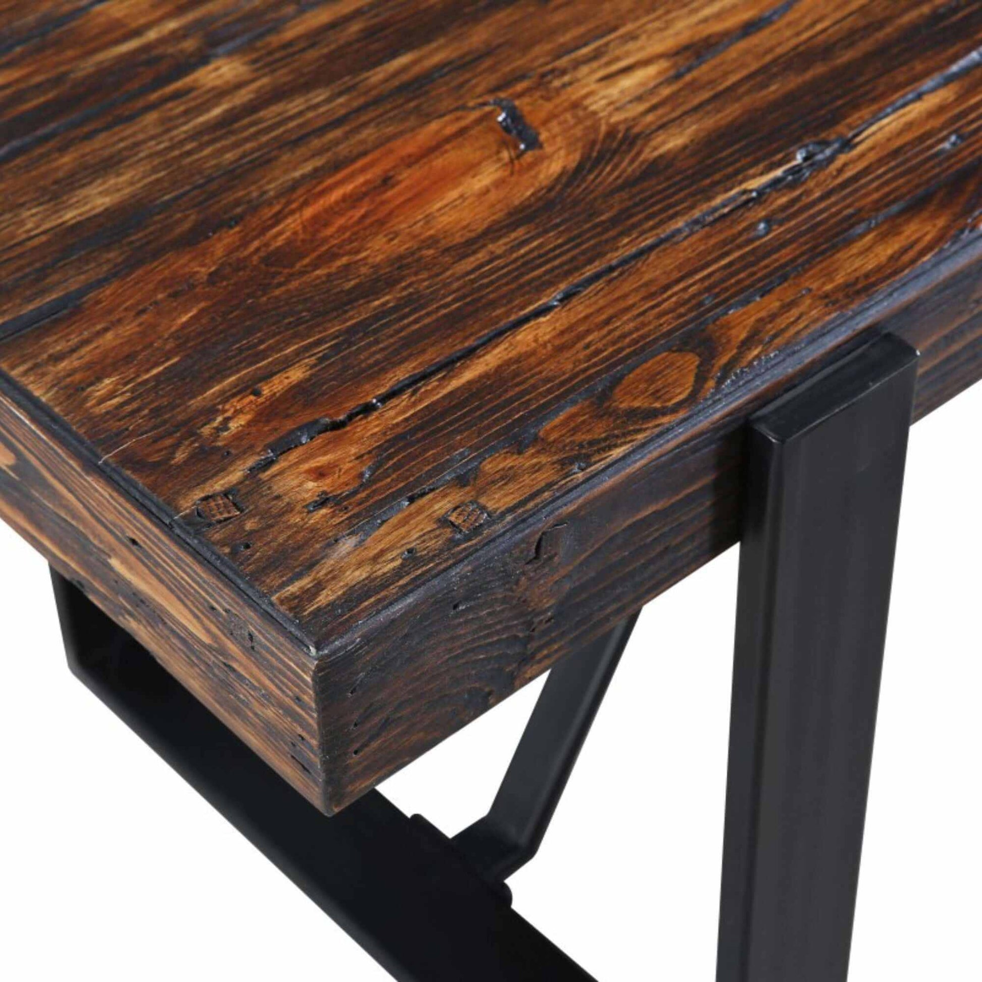 Rustica 240cm Modern Dining Table 6 Seater - Black