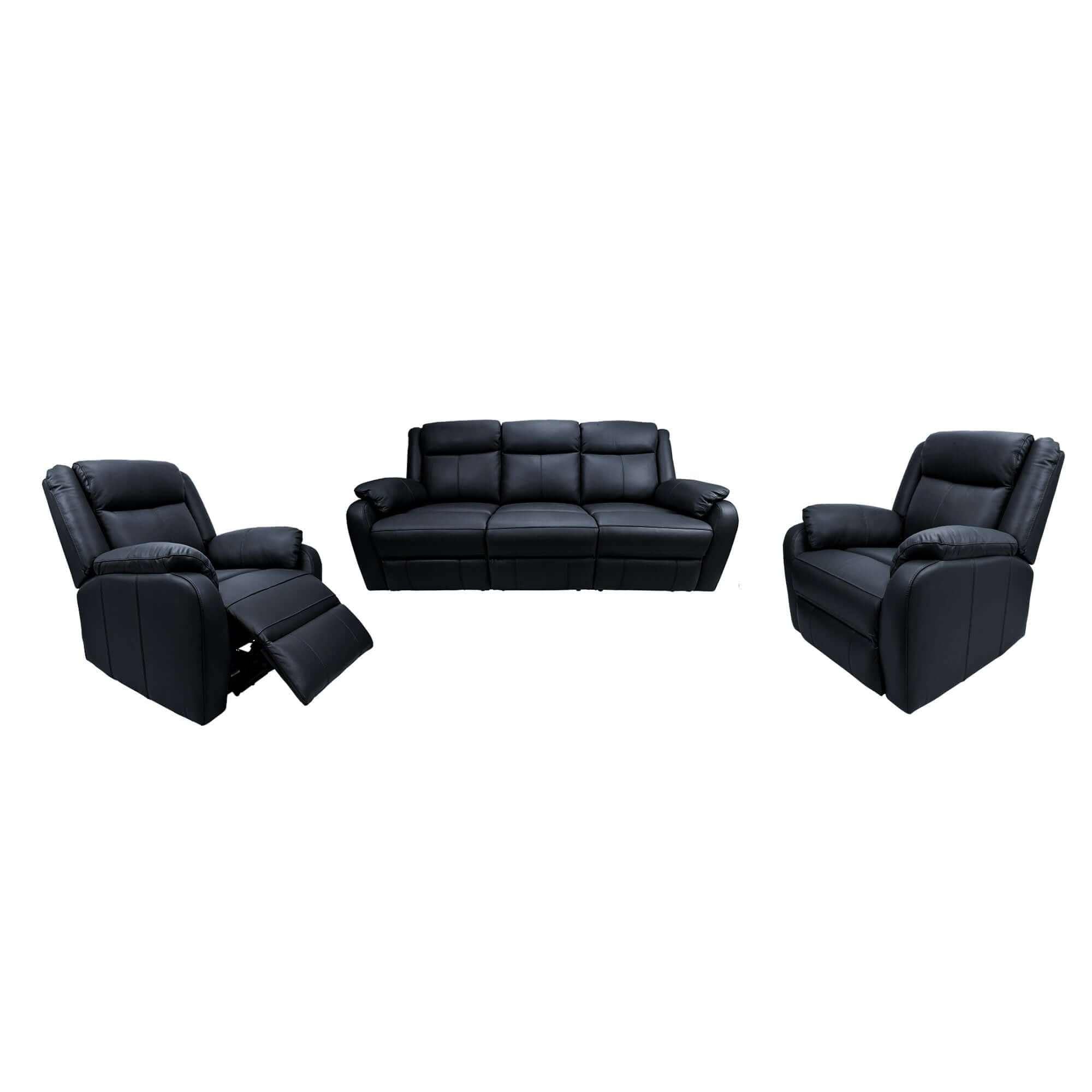 leather reclining sofa