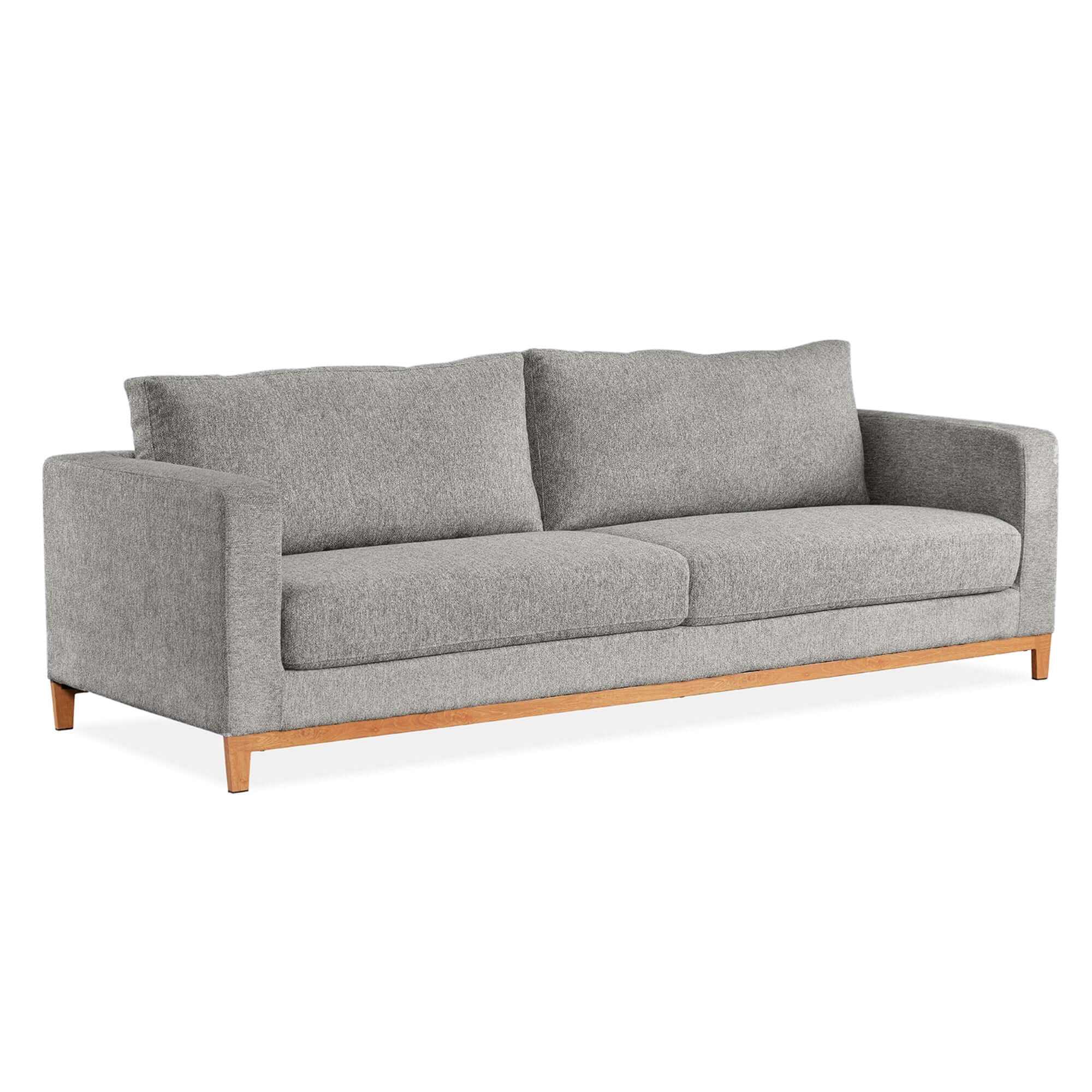 Emily 3 Seater Sofa Fabric Upholstered Couch - Light Grey