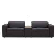 Hallie Electric Powered Genuine Leather 2 Seater Recliner Sofa - Graph