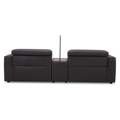 Hallie  2 Seater Genuine Leather Electric Powered Recliner Sofa - Grap