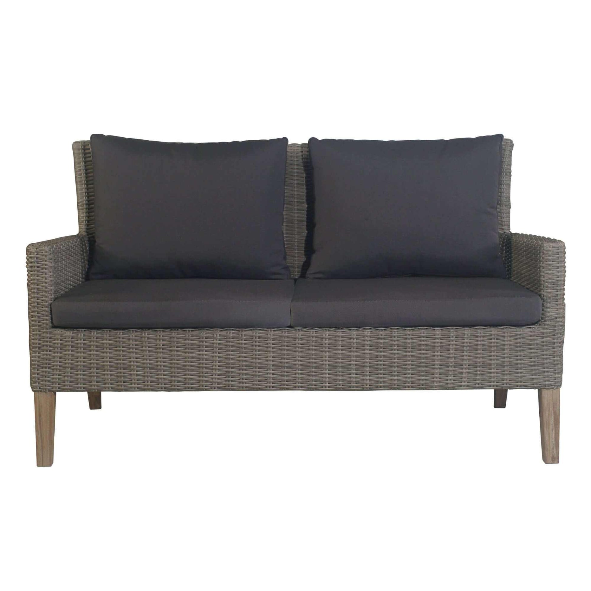 Byron Grey Rattan Garden Furniture 4pc Outdoor Sofa Set