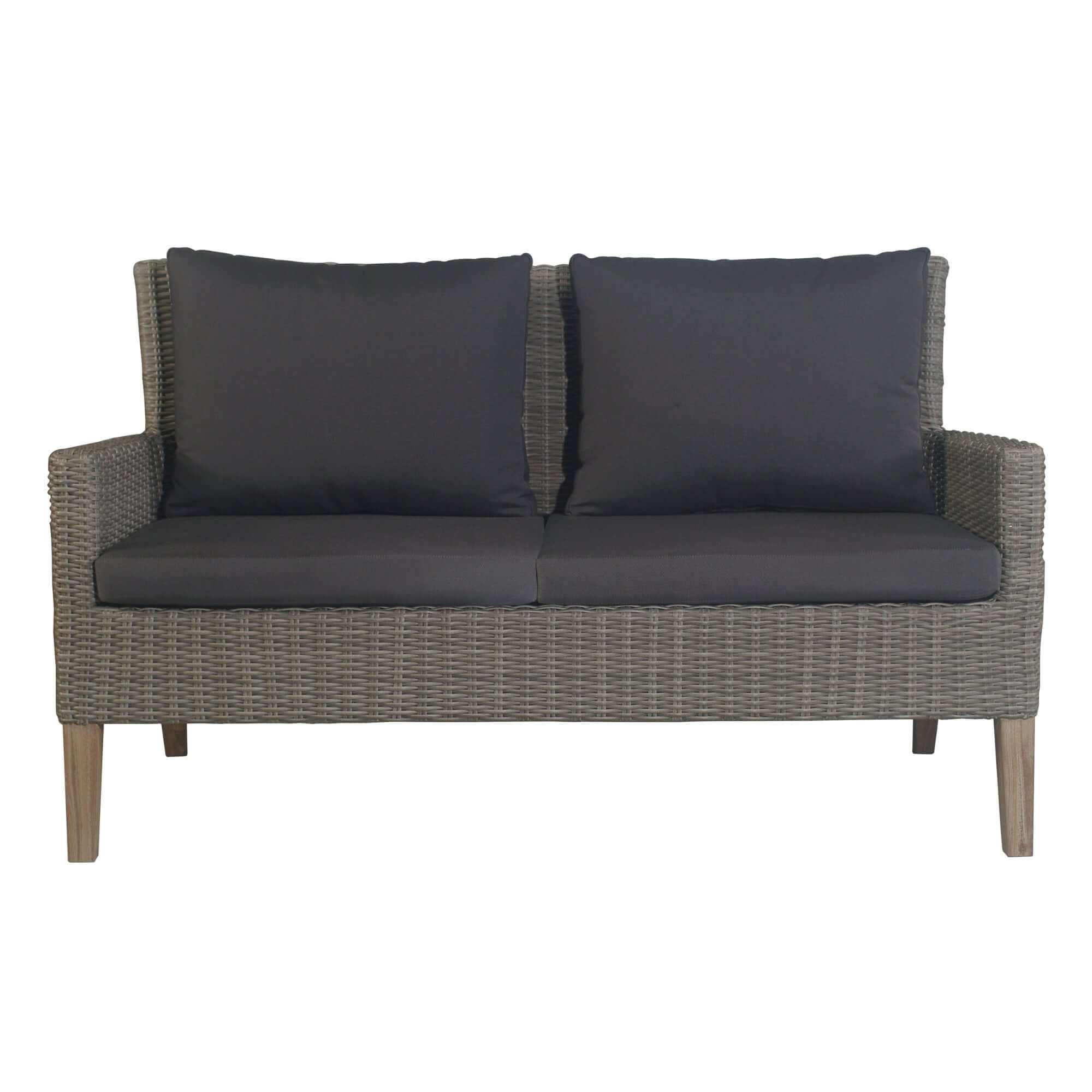 Byron Grey Rattan Garden Furniture 4pc Outdoor Sofa Set