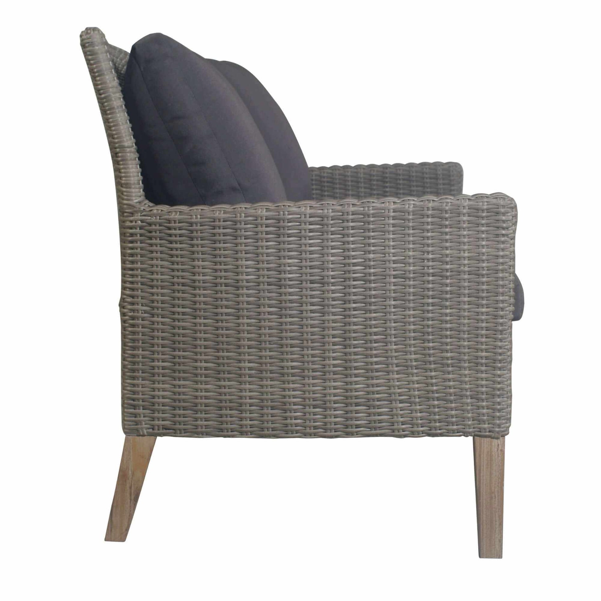 Byron Grey Rattan Garden Furniture 4pc Outdoor Sofa Set