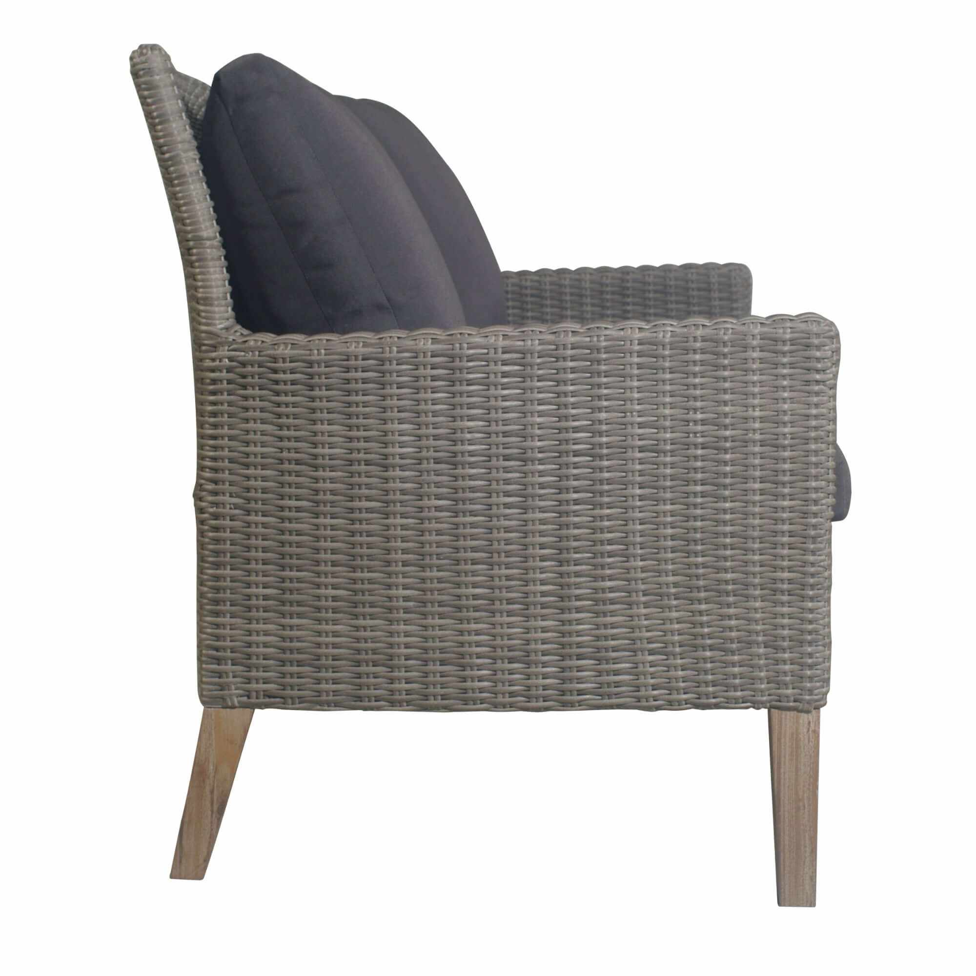 Byron Grey Rattan Garden Furniture 4pc Outdoor Sofa Set