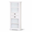 4 tier white bookcase