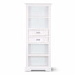 4 tier white bookcase