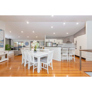Laelia 9pc Dining Set 220cm Table 8 Chair Coastal Furniture White