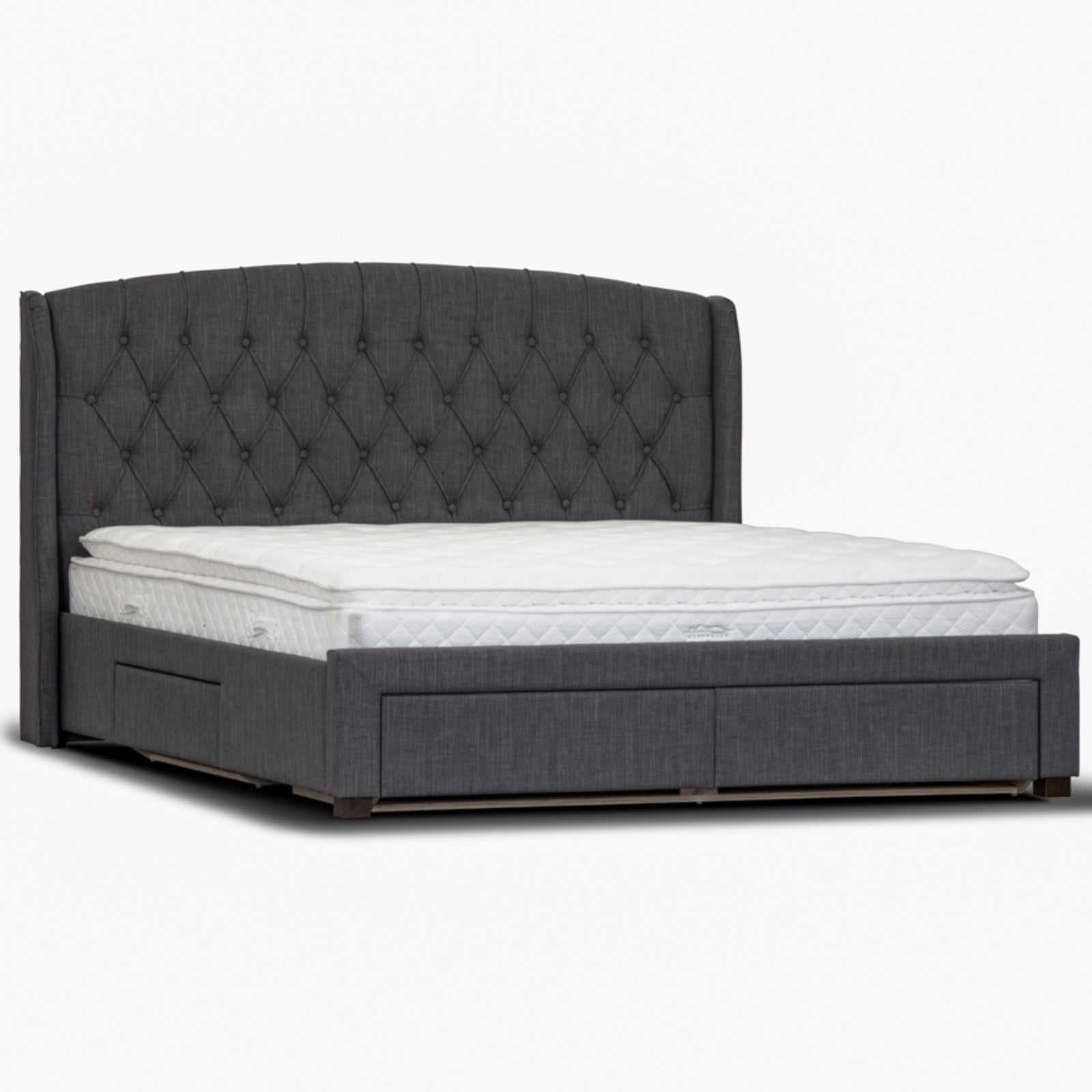 Honeydew Double Size Bed Frame Timber Mattress Base With Storage Drawe