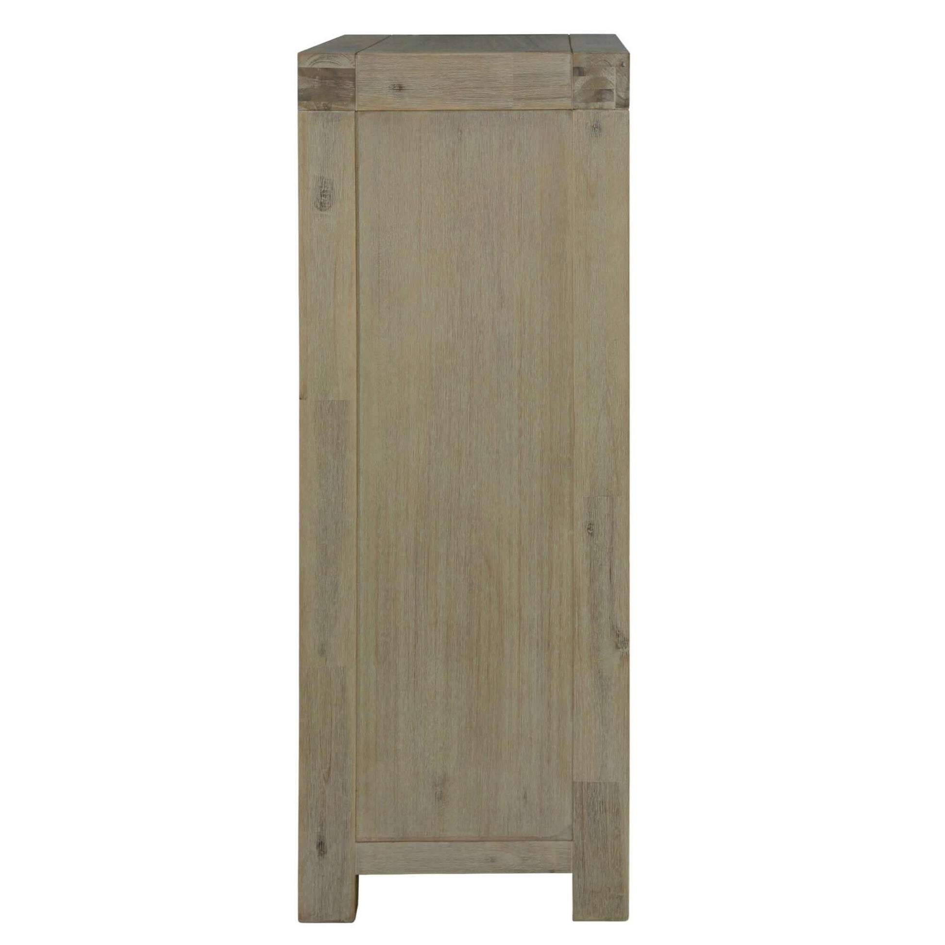 Brunet Tallboy 5 Drawer Chest Cabinet - Brush Smoke