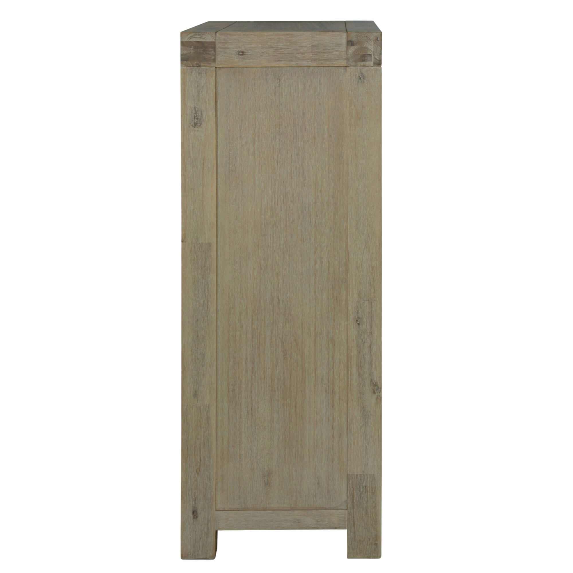 Brunet Tallboy 5 Drawer Chest Cabinet - Brush Smoke