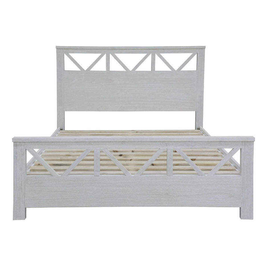 solid wood queen bed frame