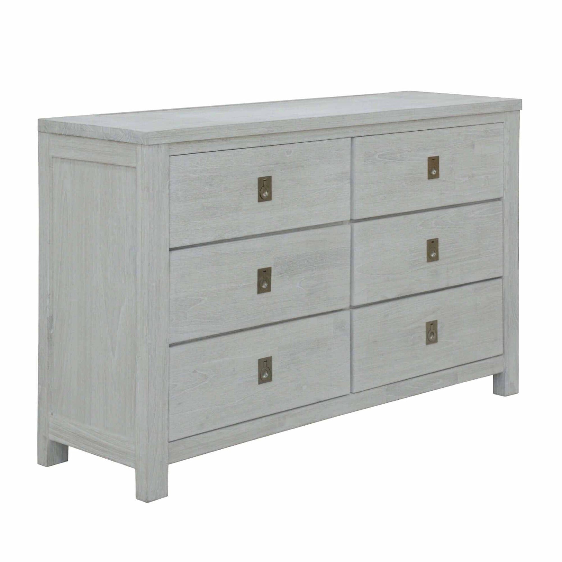 Myer Whitewash Chest of Drawers Dresser