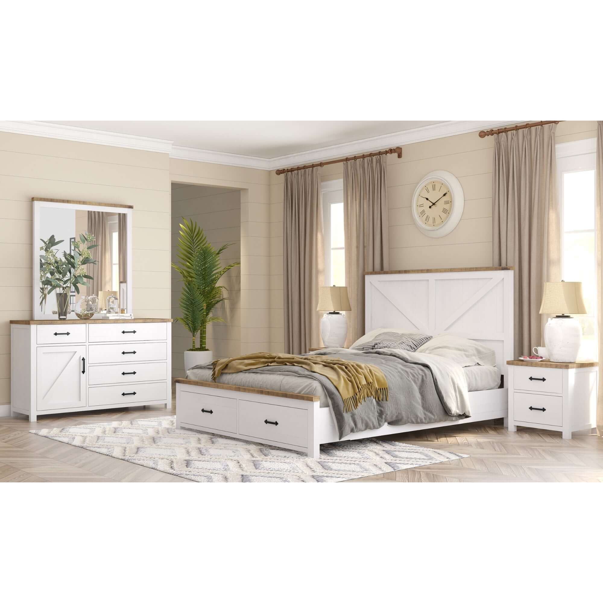 queen size bed with storage