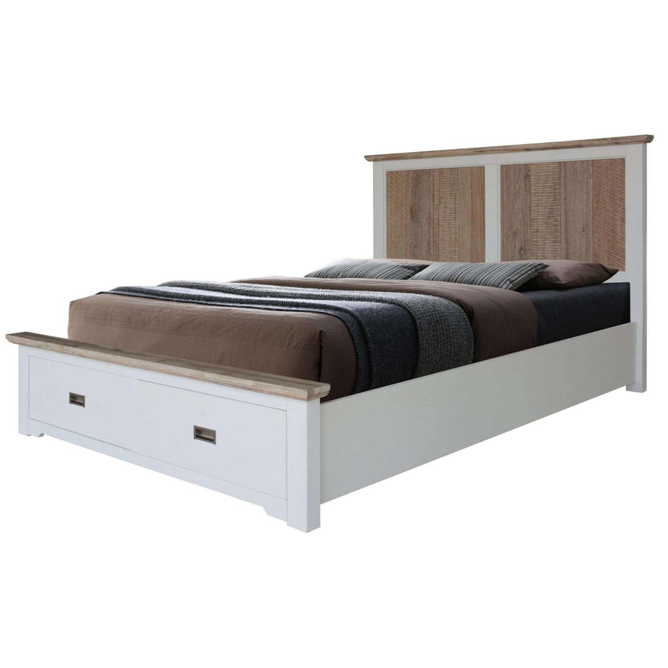 queen bed frame with storage