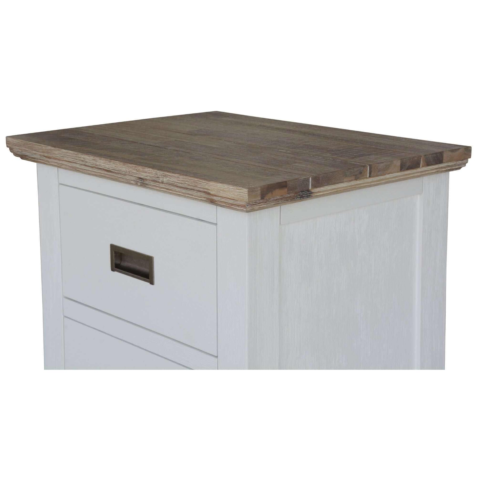 Fiona Hampton Bedside Table Set of 2 - White Grey