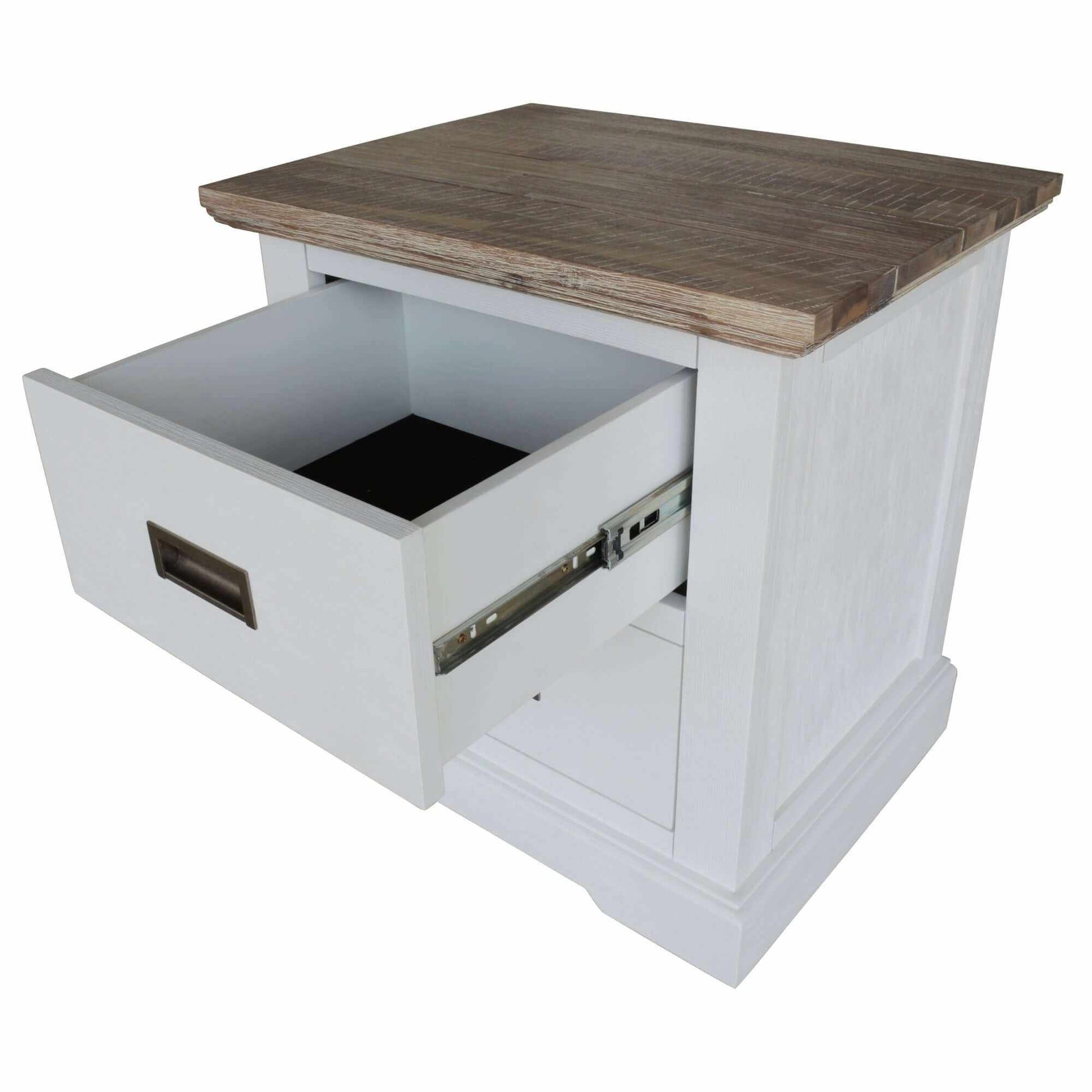 Fiona Hampton Bedside Table Set of 2 - White Grey