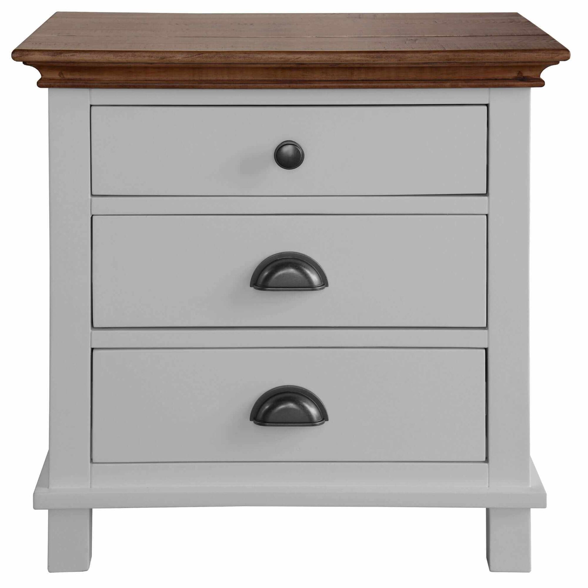 Virginia 4pc Hampton Style Queen Bedroom Set White