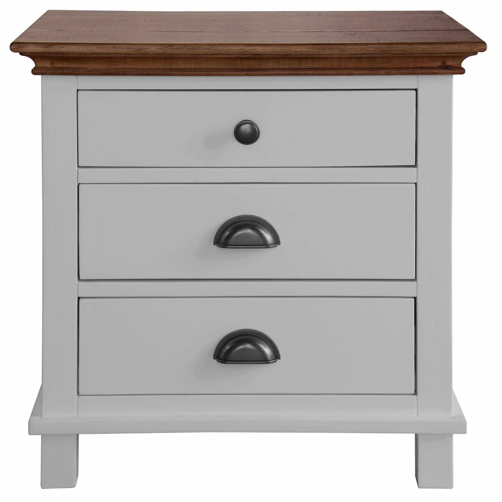 Virginia 4pc Hampton Style Queen Bedroom Set White