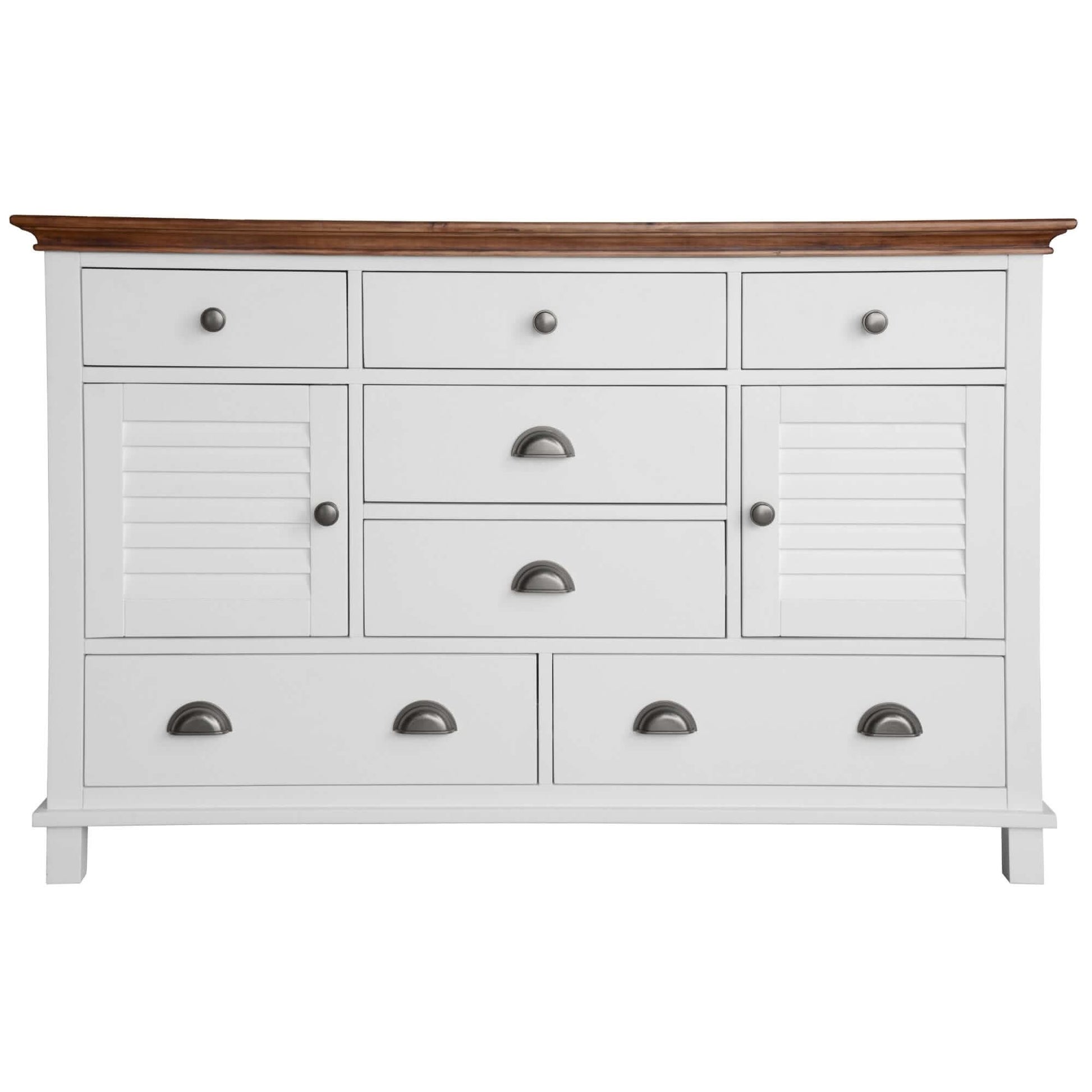 Virginia White Oak Dresser 7 Chest of Drawers
