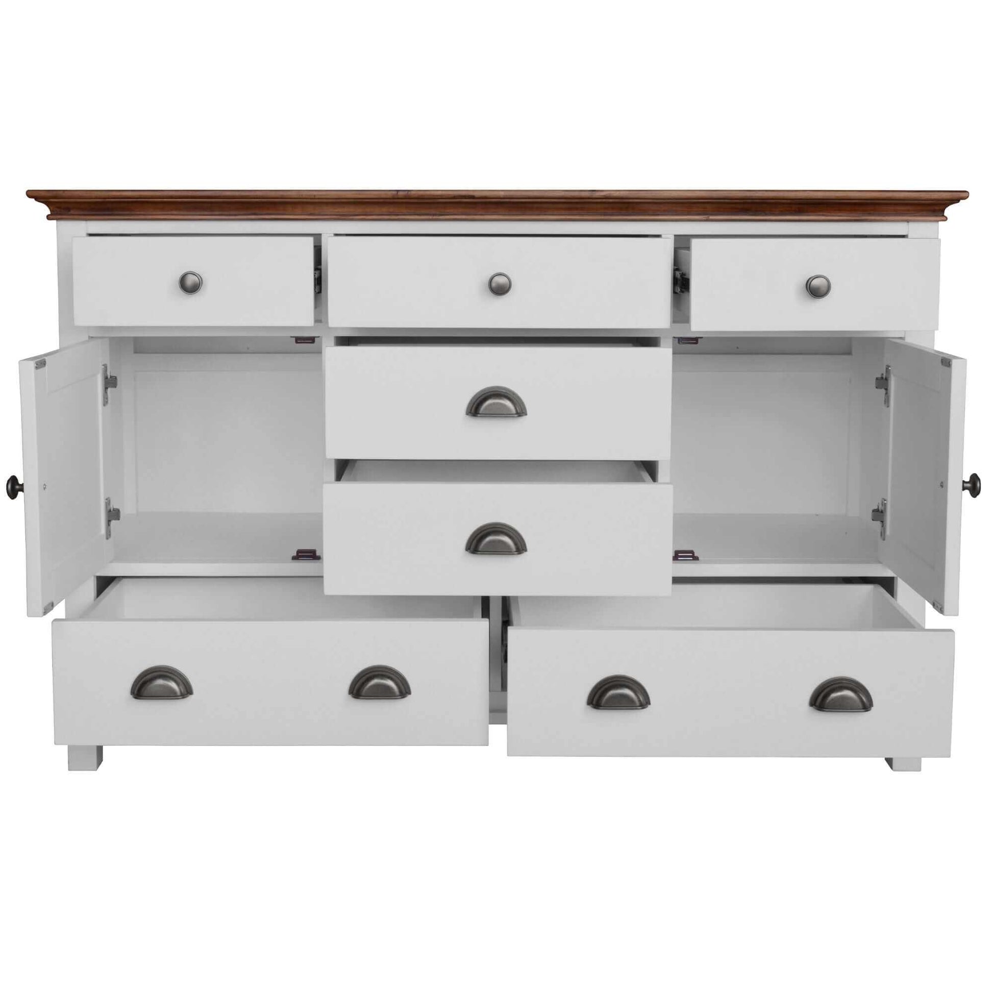 Virginia White Oak Dresser 7 Chest of Drawers