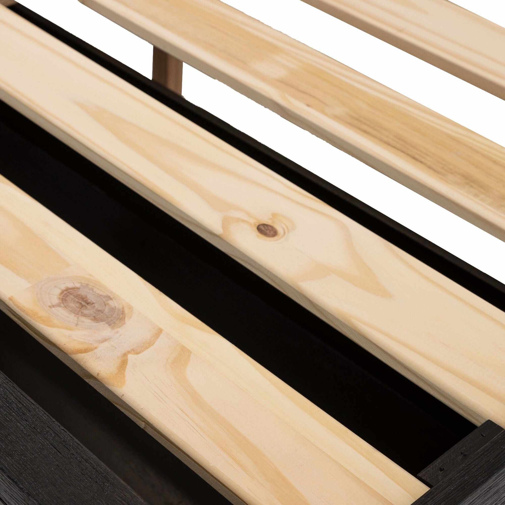 Tofino King Bed Frame Black With Storage Drawers