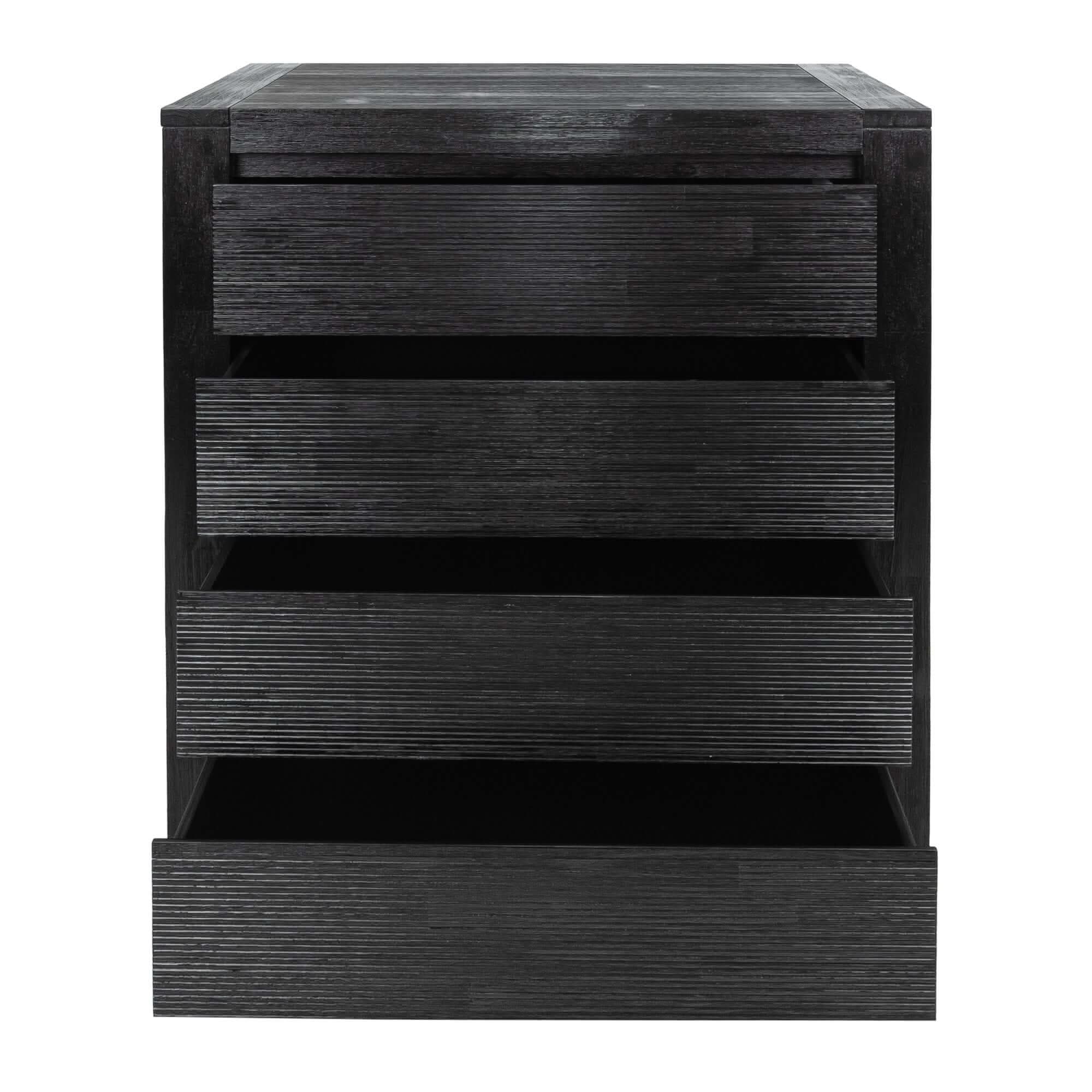 Tofino 3pc Black Bedroom Furniture Set