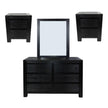 Dresser and nightstand Set Black