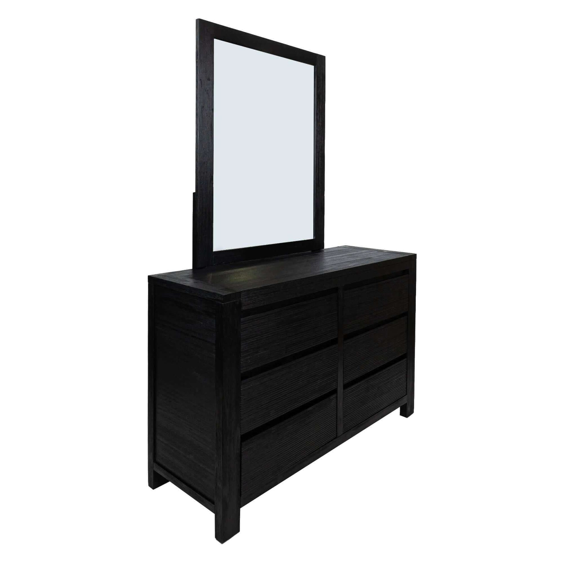 Tofino 4pc Bedroom Set Dresser And Nightstand Set Black