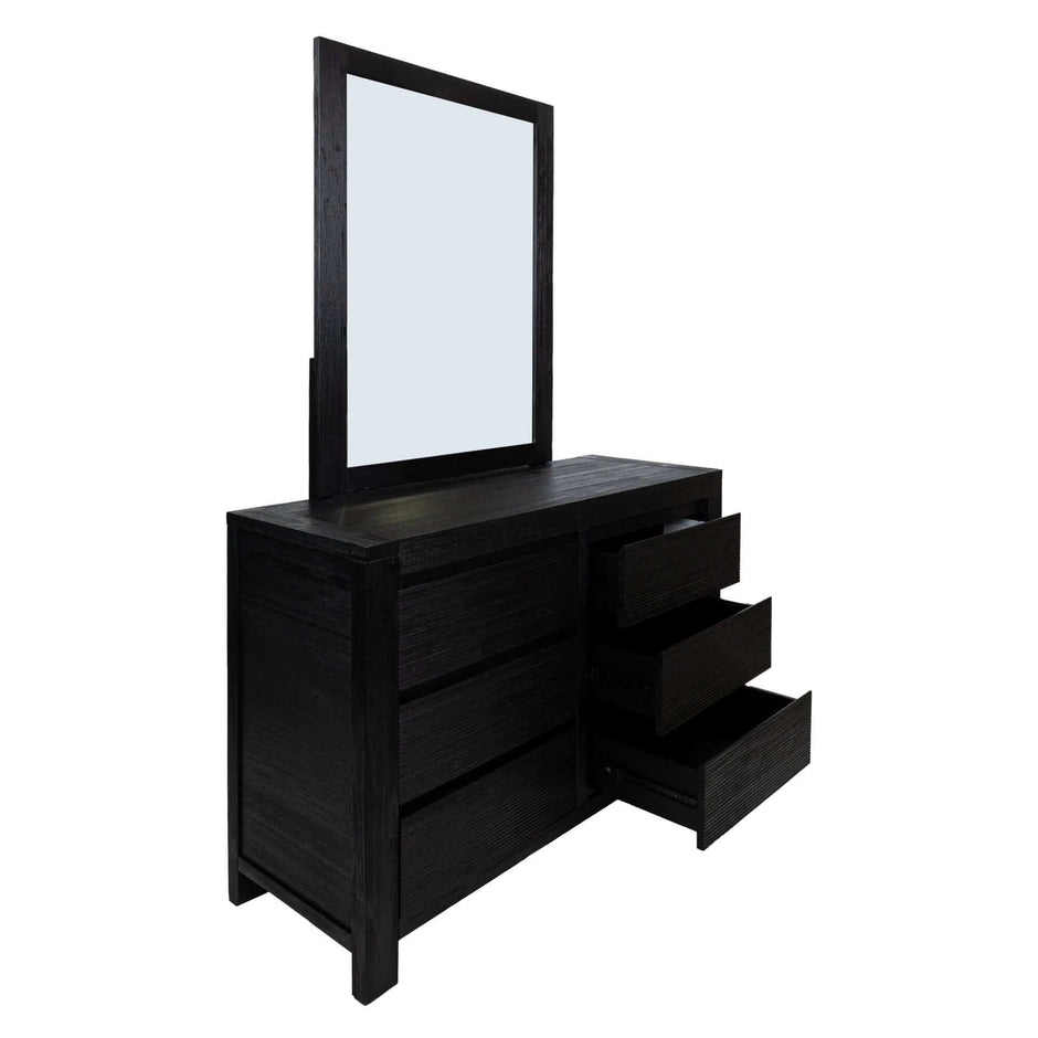 Dresser and nightstand Set Black