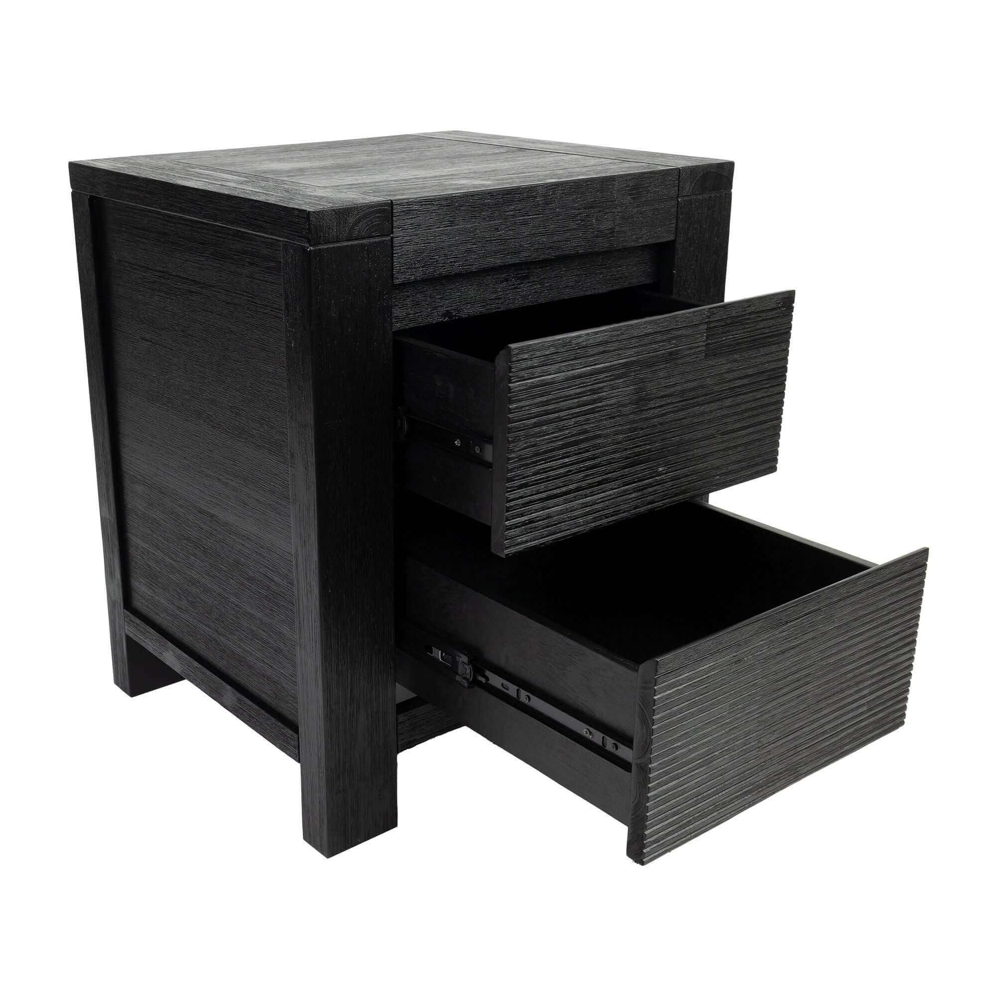 Dresser and nightstand Set Black