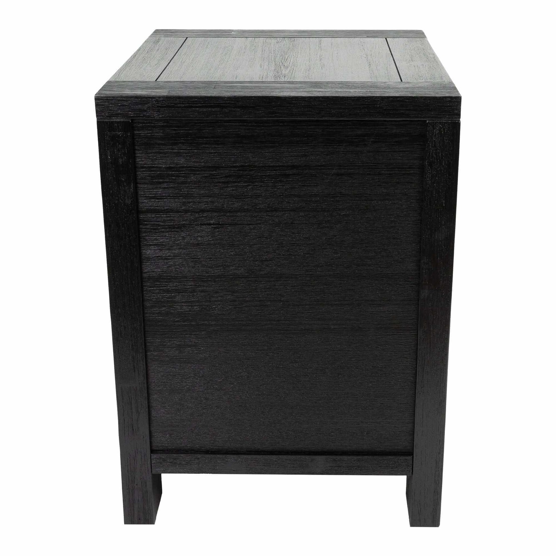 Tofino 2 Drawers Nightstand Set of 2 - Black