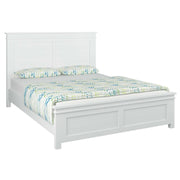 Lily White Queen Size Bed Frame Timber Mattress Base